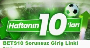 bets10 sorunsuz giriş 2022